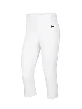 Nike Vapor Select 2 Women's Softball Pants White Logo Sports Athletic Sz L NEW